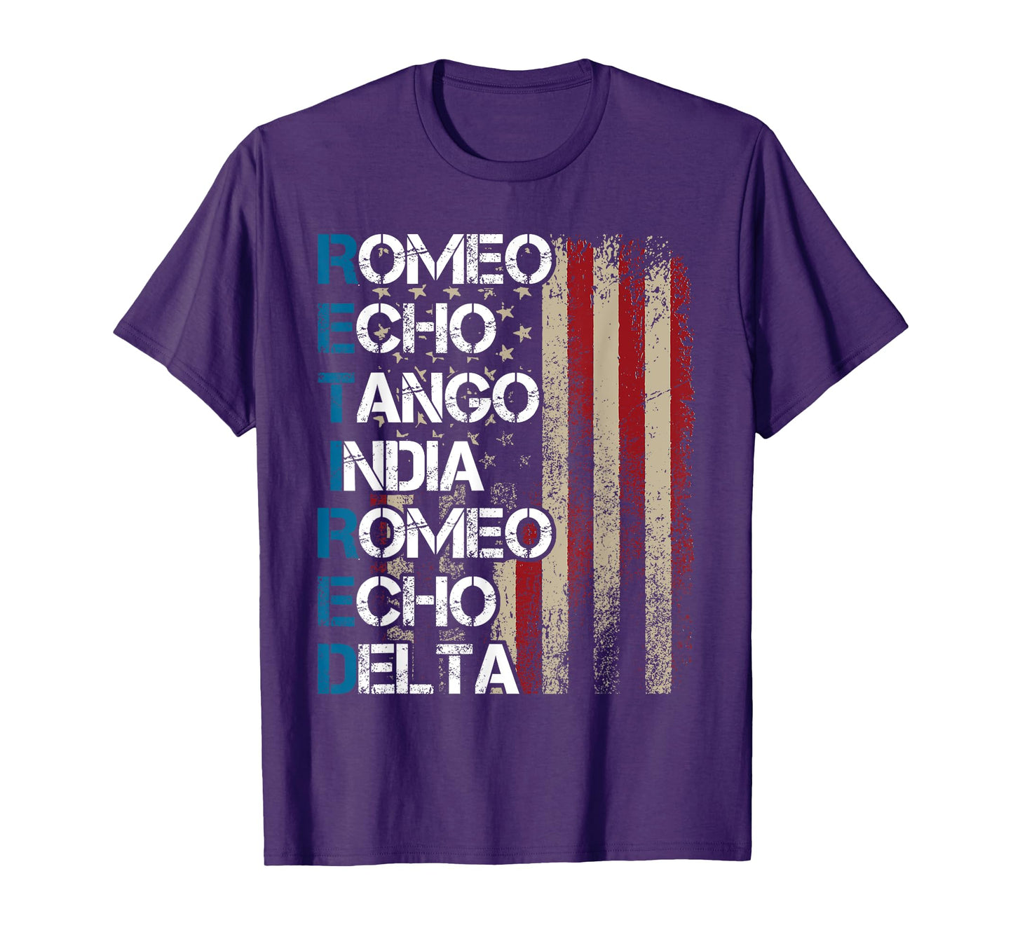 Phonetic Alphabet Retired Veteran Retirement Army Military T-Shirt