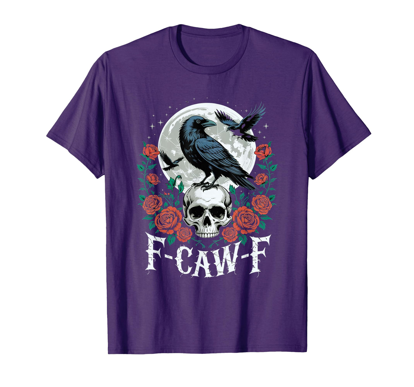 F-Caw-F Black Crow FCAWF Pun Funny Bird Cawing for Men Women T-Shirt