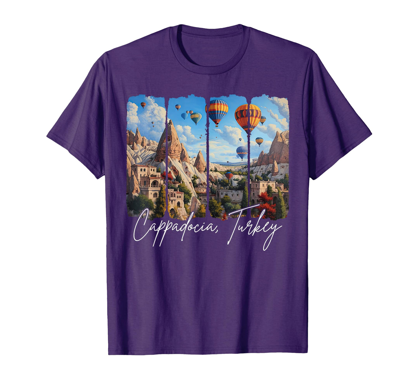 Cappadocia Turkey Travel Brushstroke Cappadocia Souvenir T-Shirt