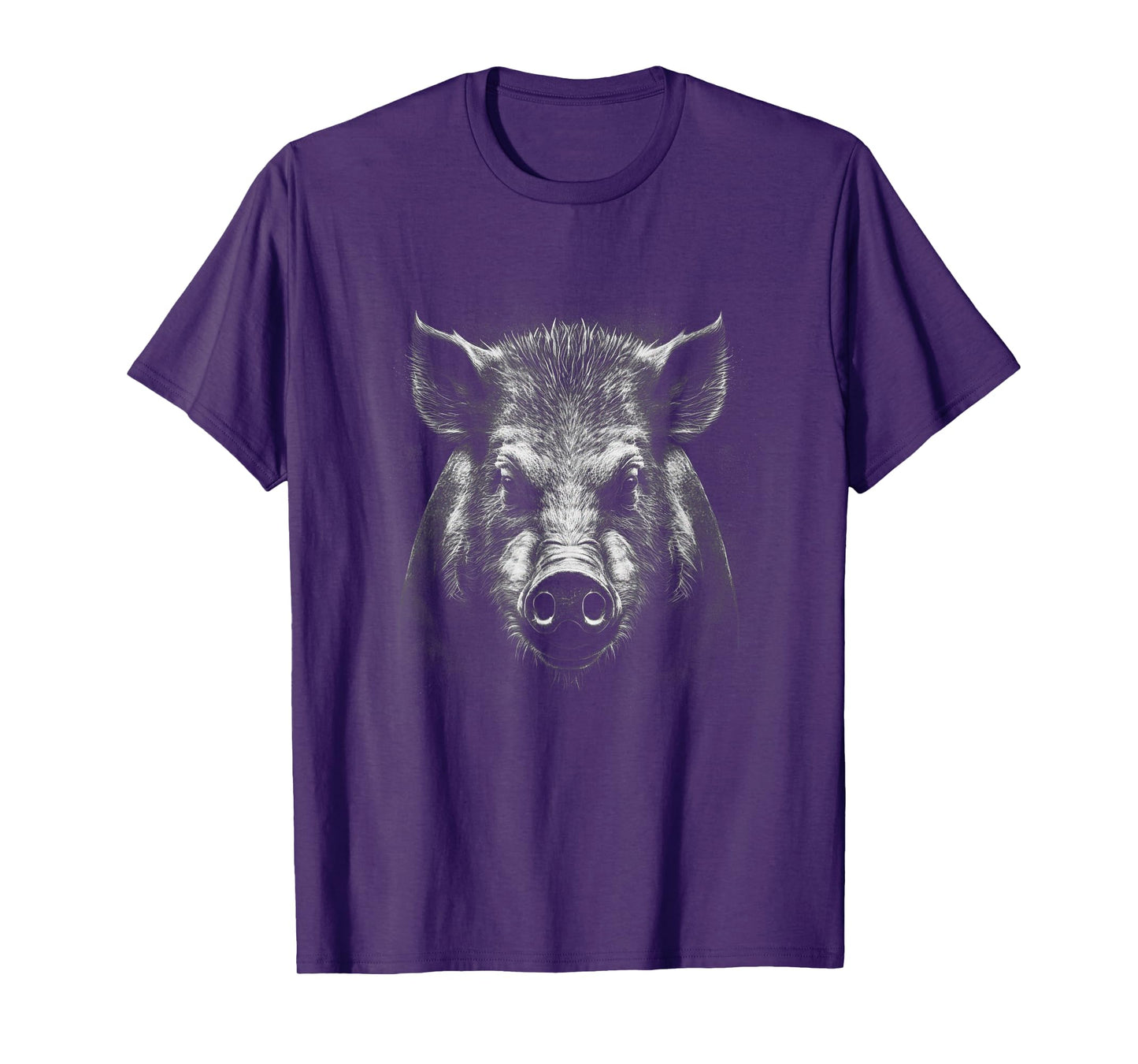 Wild Boar Face - Boar's Front Facing Head T-Shirt