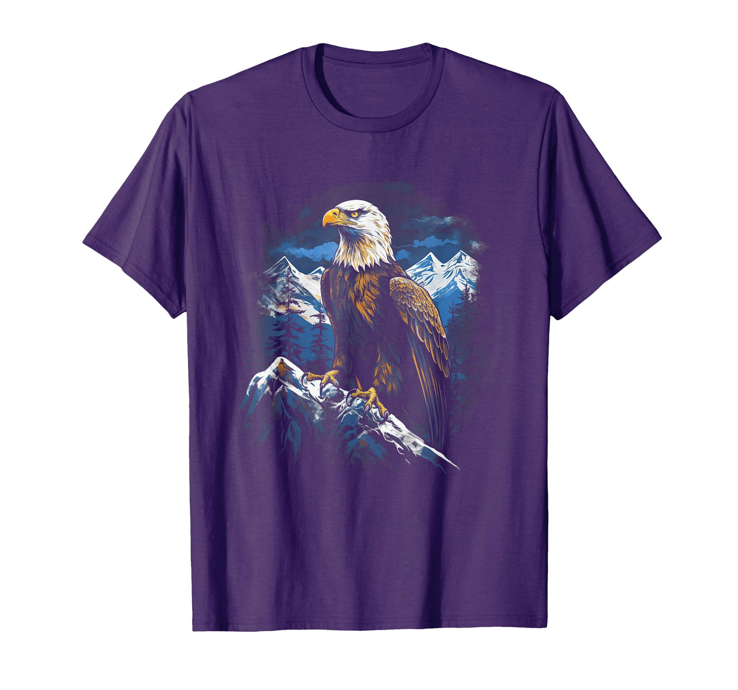 Eagle Landscapes Wilderness Mountains Bald Eagle Majestic Breathtaking Bird Nature Freedom USA T-Shirt