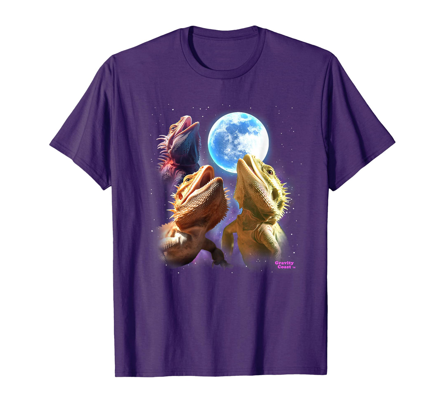Bearded Dragon Shirts Lizards Howling at the Moon Beardies T-Shirt