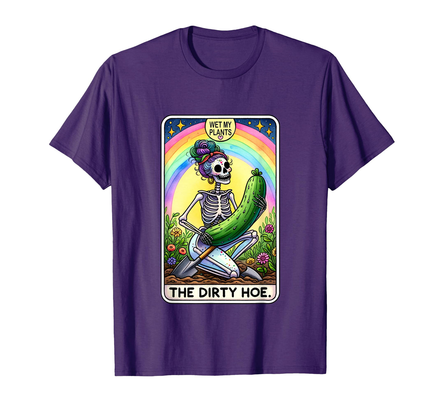 Funny Dirty Gardening For Women Tarot Card The Dirty Hoe T-Shirt