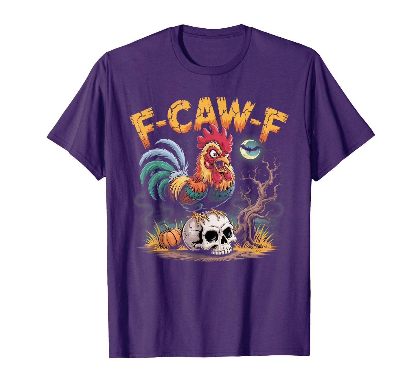 F-Caw-F Funny Chicken Halloween Rooster Meme T-Shirt