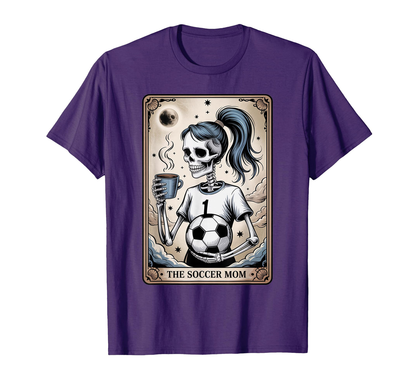 Soccer Mom Tarot Card, Vintage Halloween Soccer Mama T-Shirt