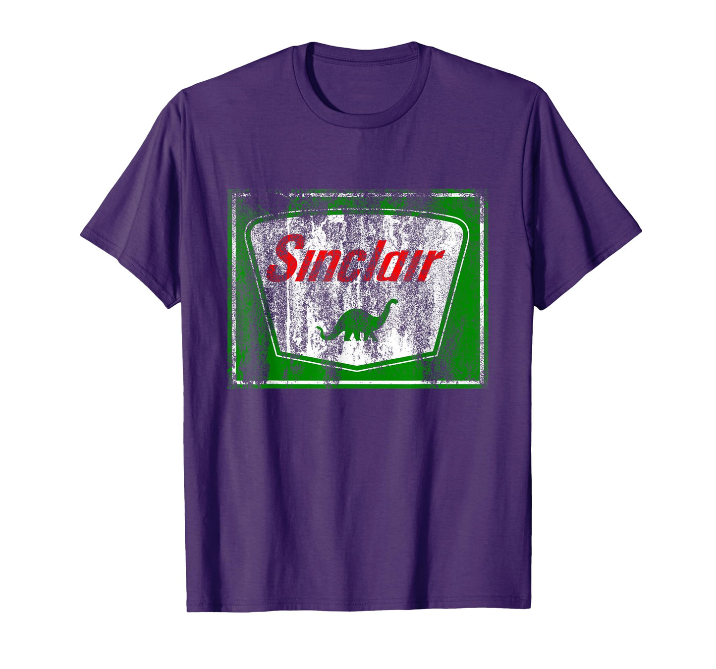 Dinosaur Gas Station Vintage Retro Mens Womens and Kids T-Shirt