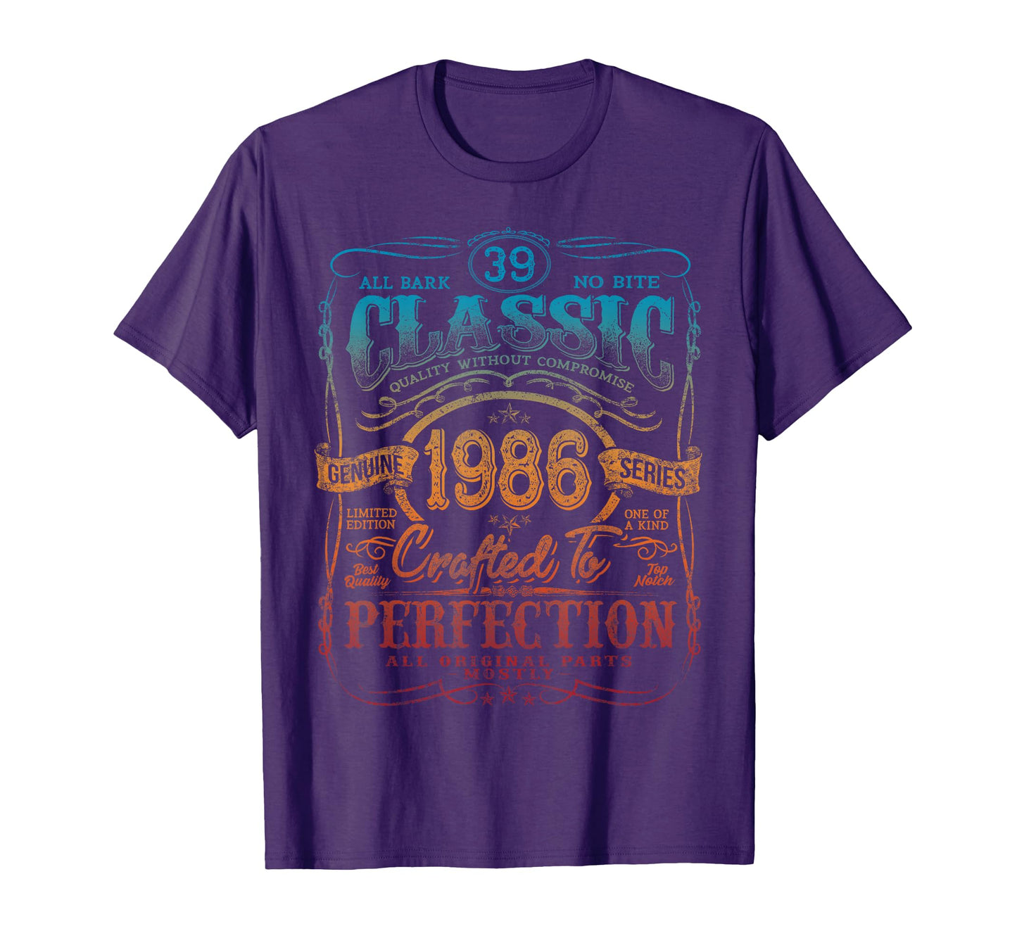 Vintage 1986 Limited Edition Shirt 39 year old 39th Birthday T-Shirt