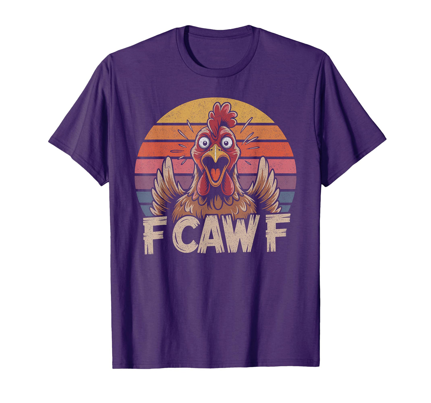 F-CAW-F Funny Chicken Rooster Meme Humor T-Shirt