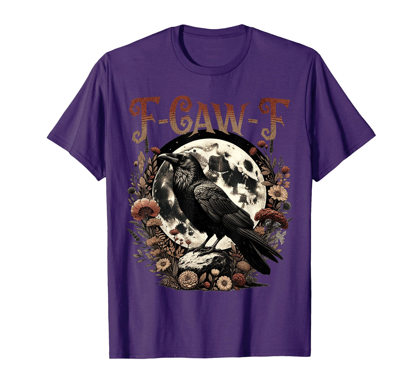 Funny F Caw F Raven Bird Saying Graphic F-Caw-F Crow T-Shirt