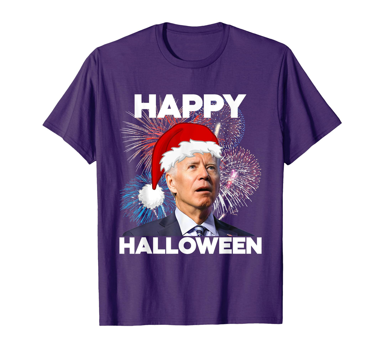 Funny Joe Biden 4th Of July Happy Halloween American US Flag T-Shirt