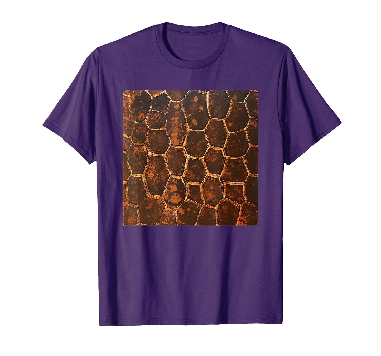 Turtle Shell Pattern Print T-Shirt