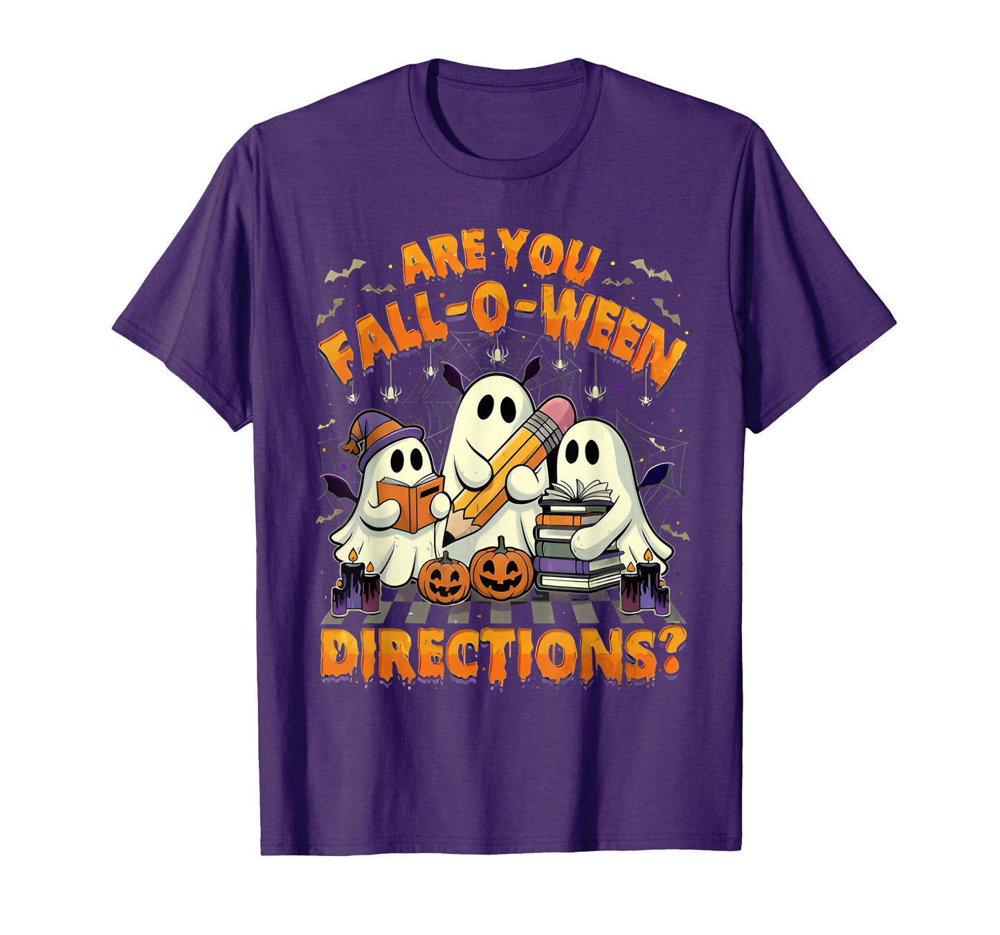 are You Fall O Ween Directions Funny Halloween Teacher Joke T-Shirt