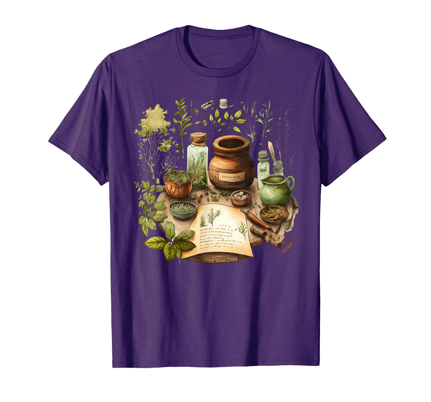 Vintage Herbalist Herb Herbology Naturopathic Nature Lover T-Shirt