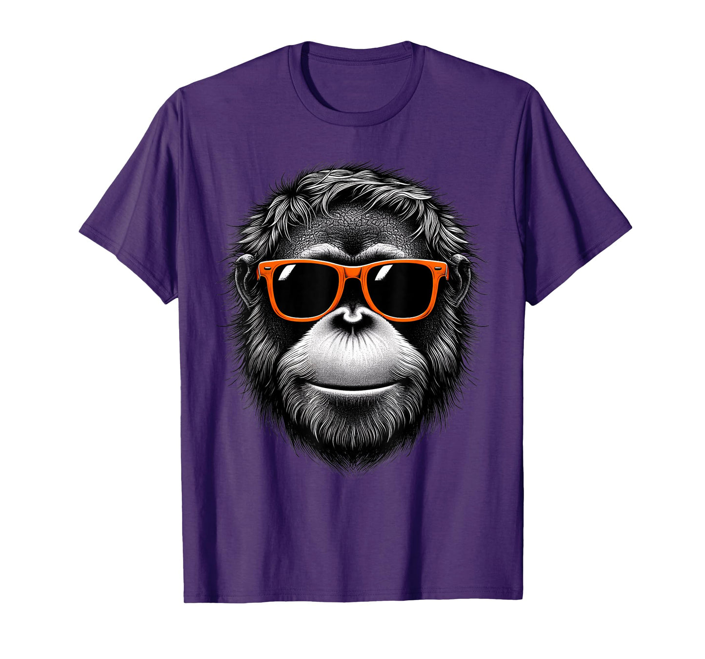 Cool Orangutan Wearing Sunglasses Graphic Art T-Shirt