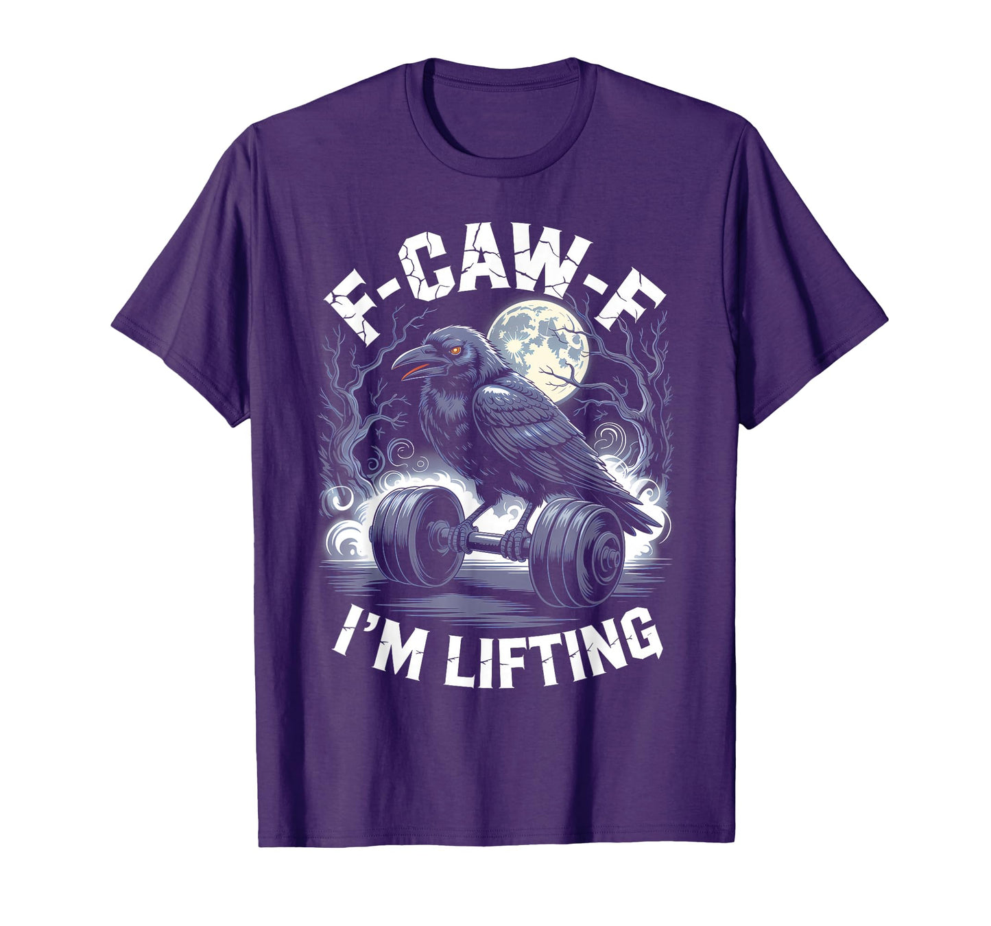 Black Crow F-CAW-F I'm Lifting Funny Gym Workout Gothic Adul T-Shirt