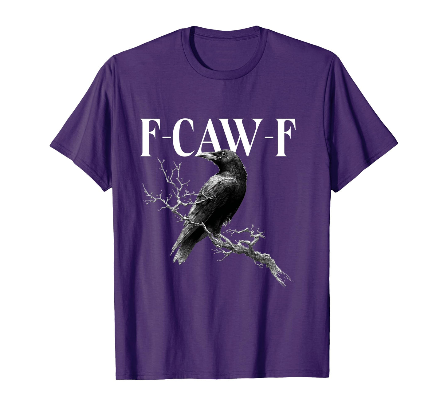 F-Caw-F Tshirt - Crow with F Caw F Long Sleeve T-Shirt