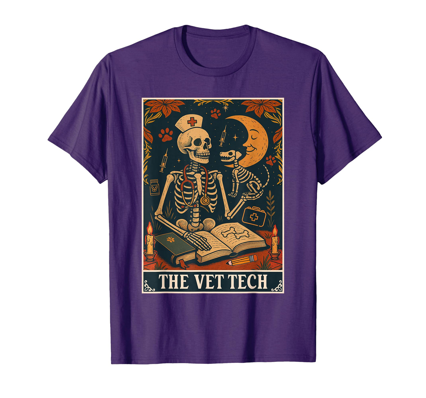 The Vet Tech Tarot Card Veterinary Veterinarian Animal Lover T-Shirt