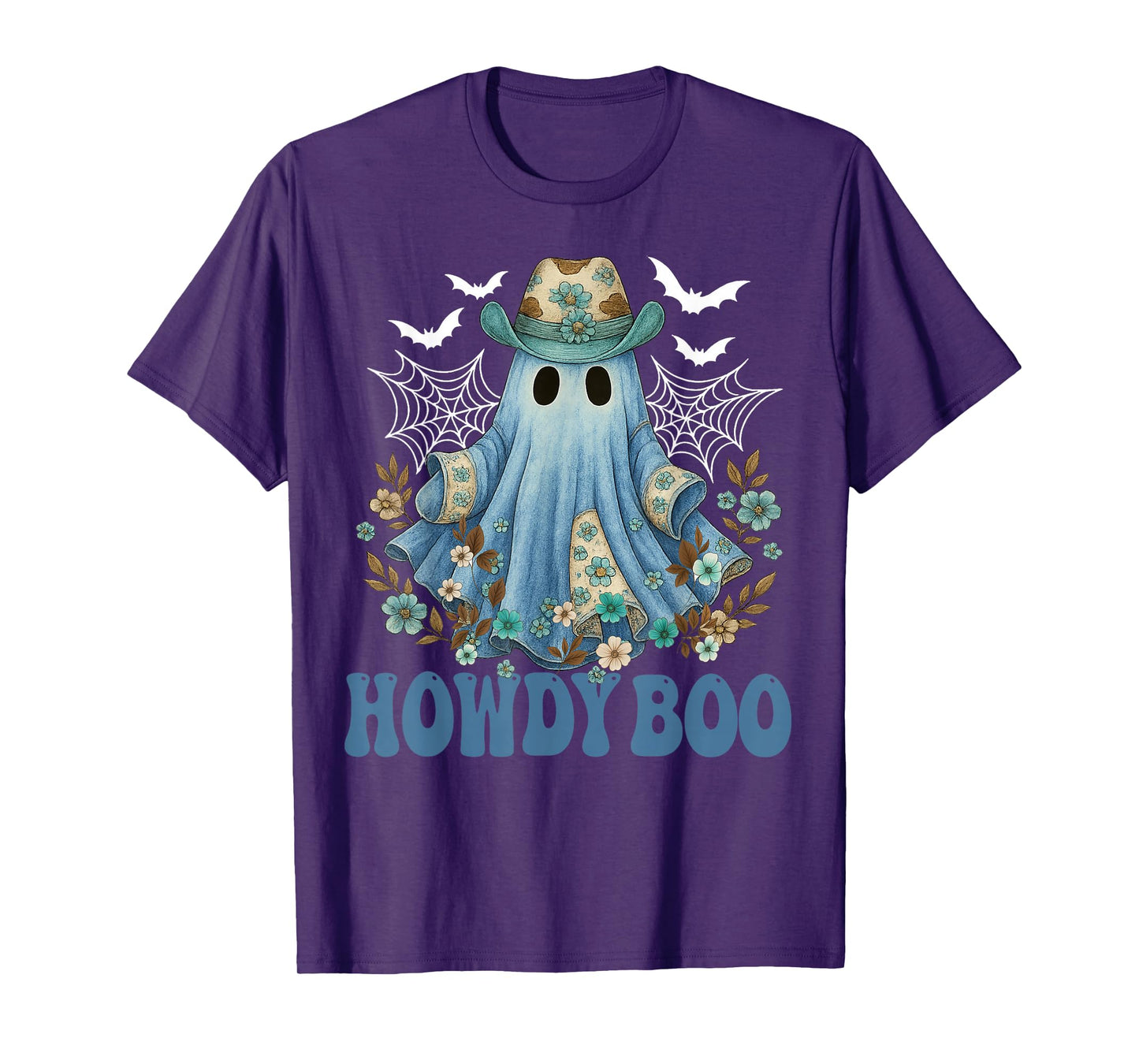 Retro Howdy Boo Cowboy Western Halloween for Men Women Kids T-Shirt