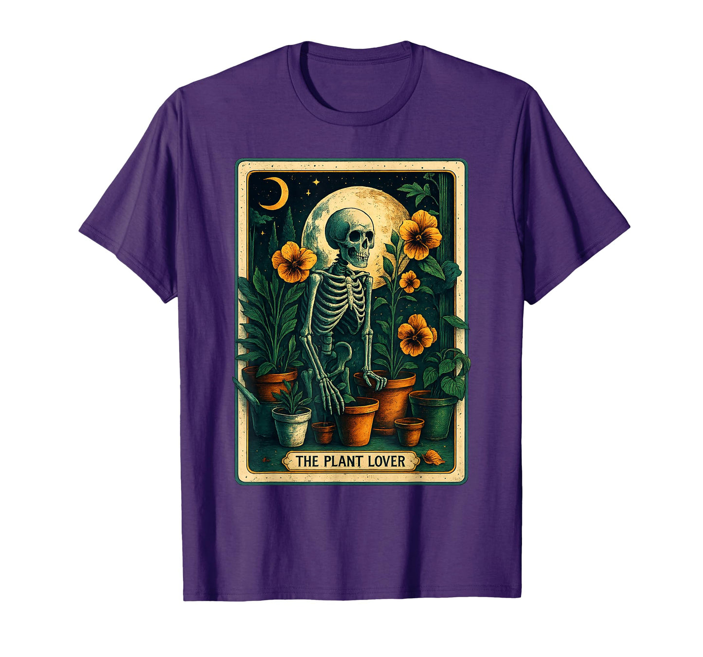 Funny The Plant Lover Halloween Skeleton Matching Party Lazy T-Shirt