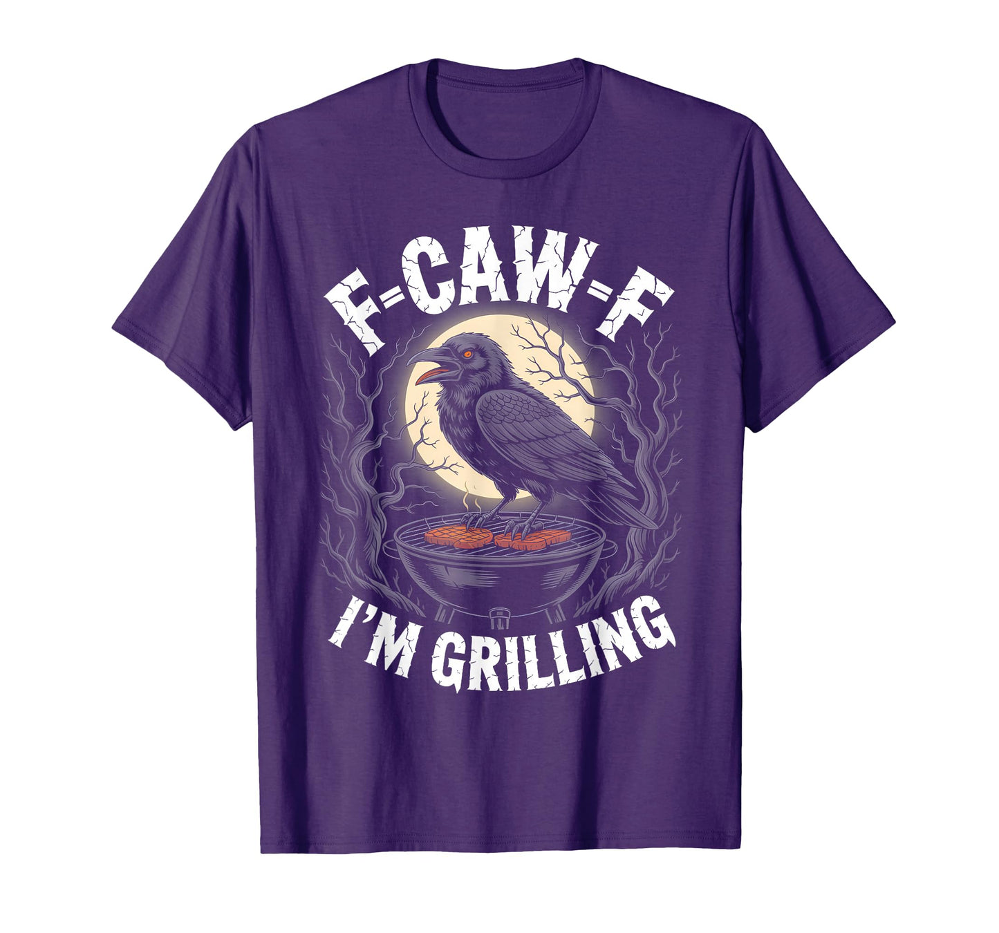 Black Crow F-CAW-F I'm Grilling Funny BBQ Grill Gothic Adult T-Shirt