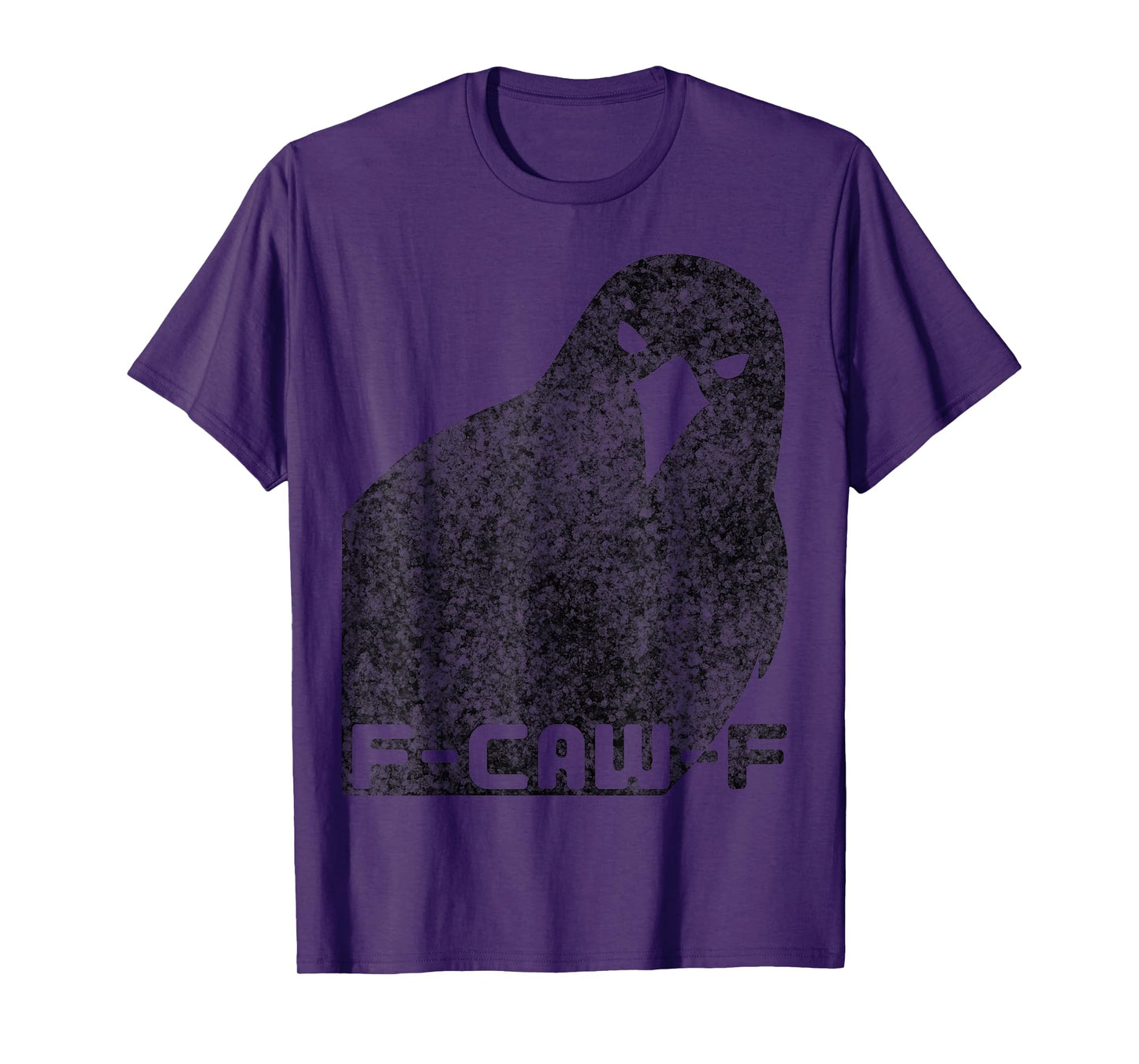 F-Caw-F Funny Black Raven Crow Vintage Sarcastic Humor T-Shirt