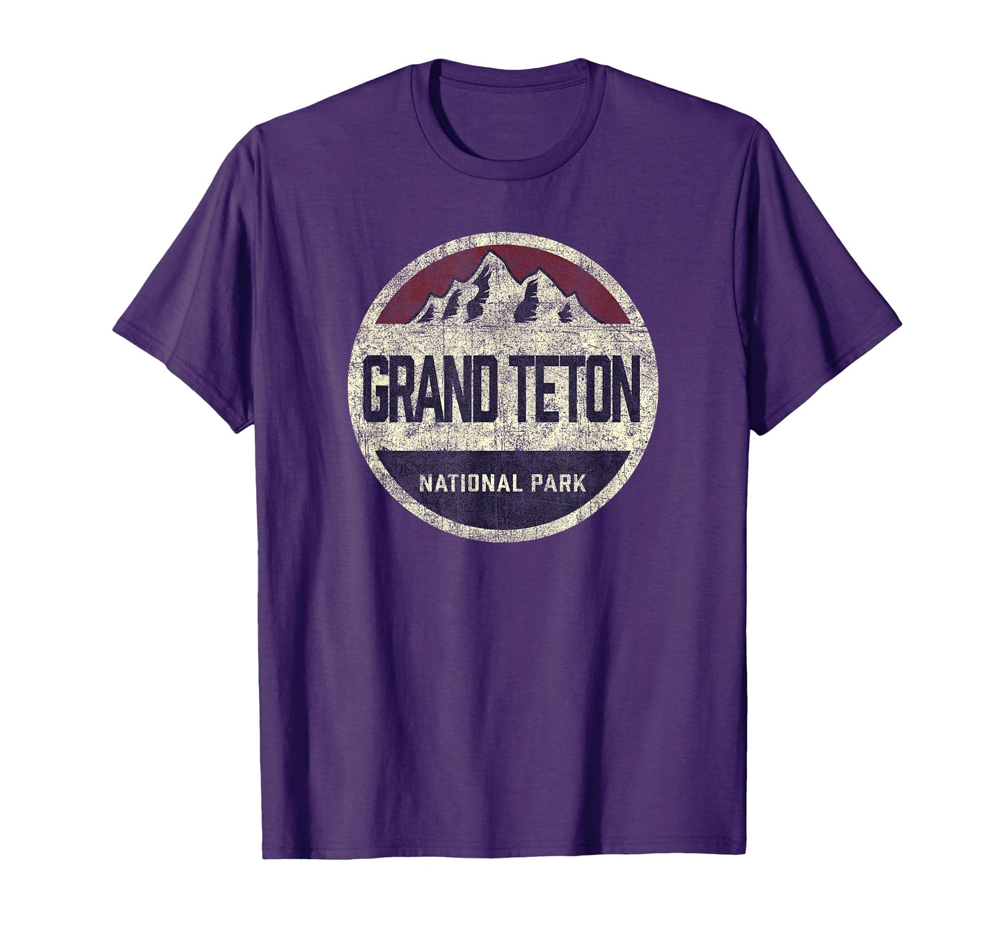 Grand Teton National Park Vintage Throwback Mens Boys Girls T-Shirt