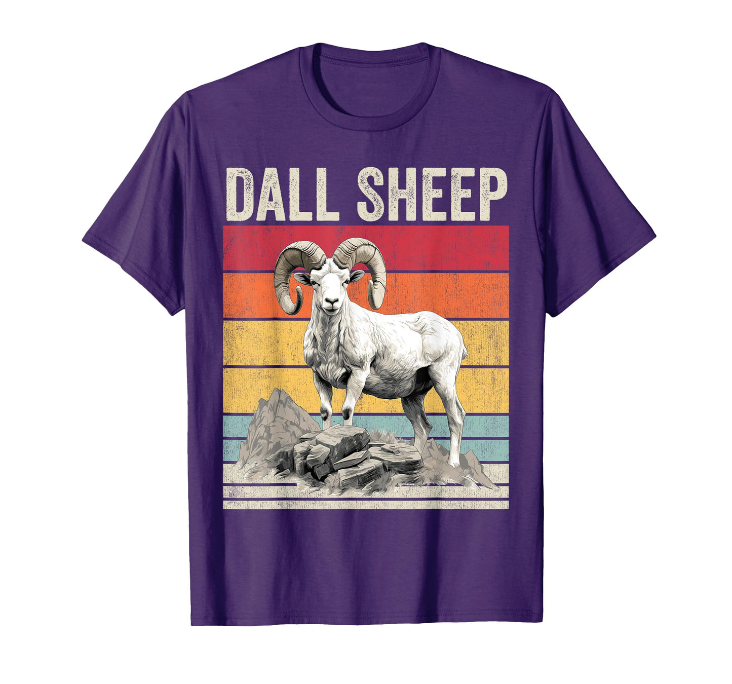 Dall Sheep with Scenic Landscape, Vintage Dall Sheep T-Shirt