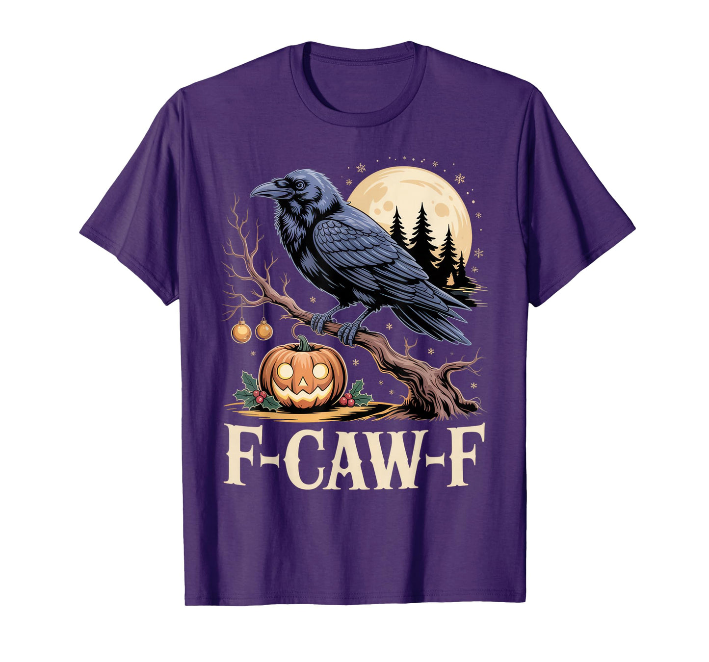 F-Caw-F Raven Halloween Humor for Gothic Lovers T-Shirt