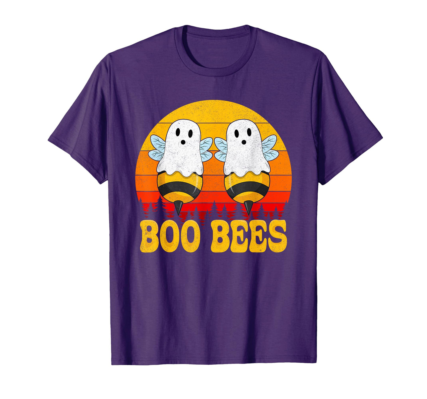 Funny Boo Bees Halloween Costume Vintage Boo Bees Ghost T-Shirt