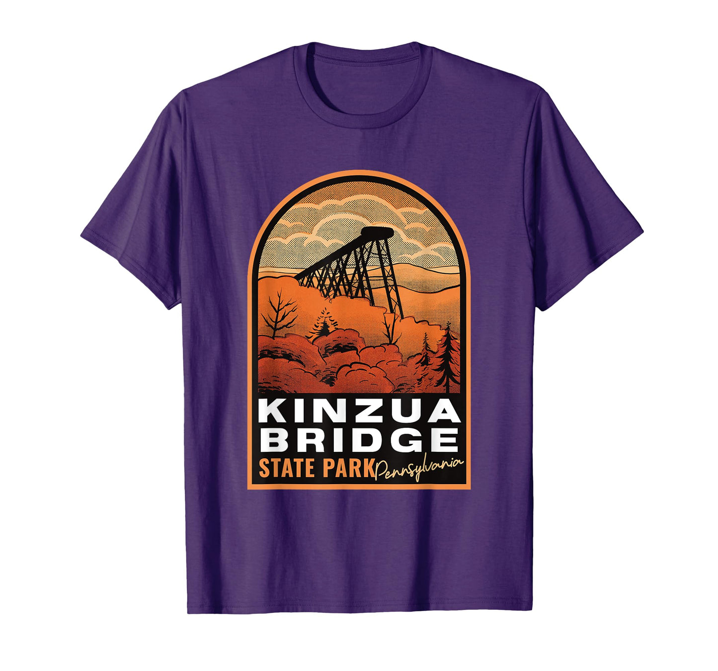 Kinzua Bridge State Park PA Vintage T-Shirt