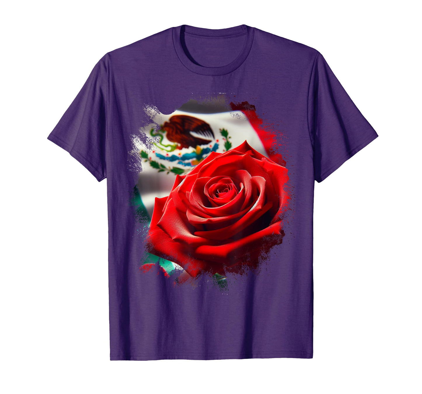 Mexico Gift Rose Tijuana Mexican Hispanic Pride Poncho T-Shirt