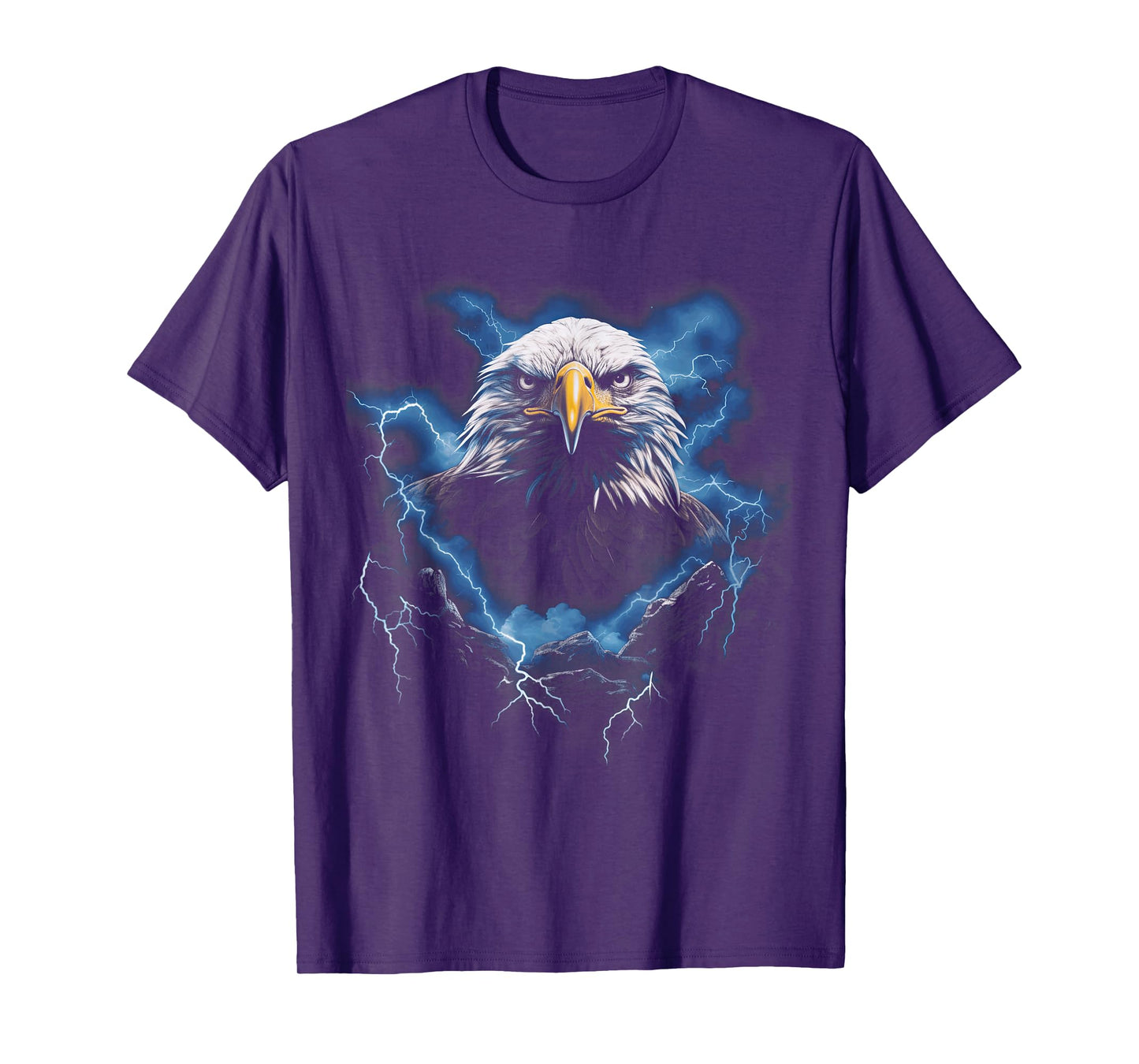Bald eagle Bird Nature Usa Lightning T-Shirt