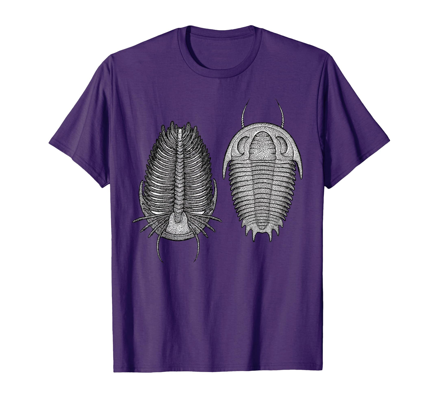 Trilobite Fossil Dorsal and Ventral View Paleontology T-Shirt