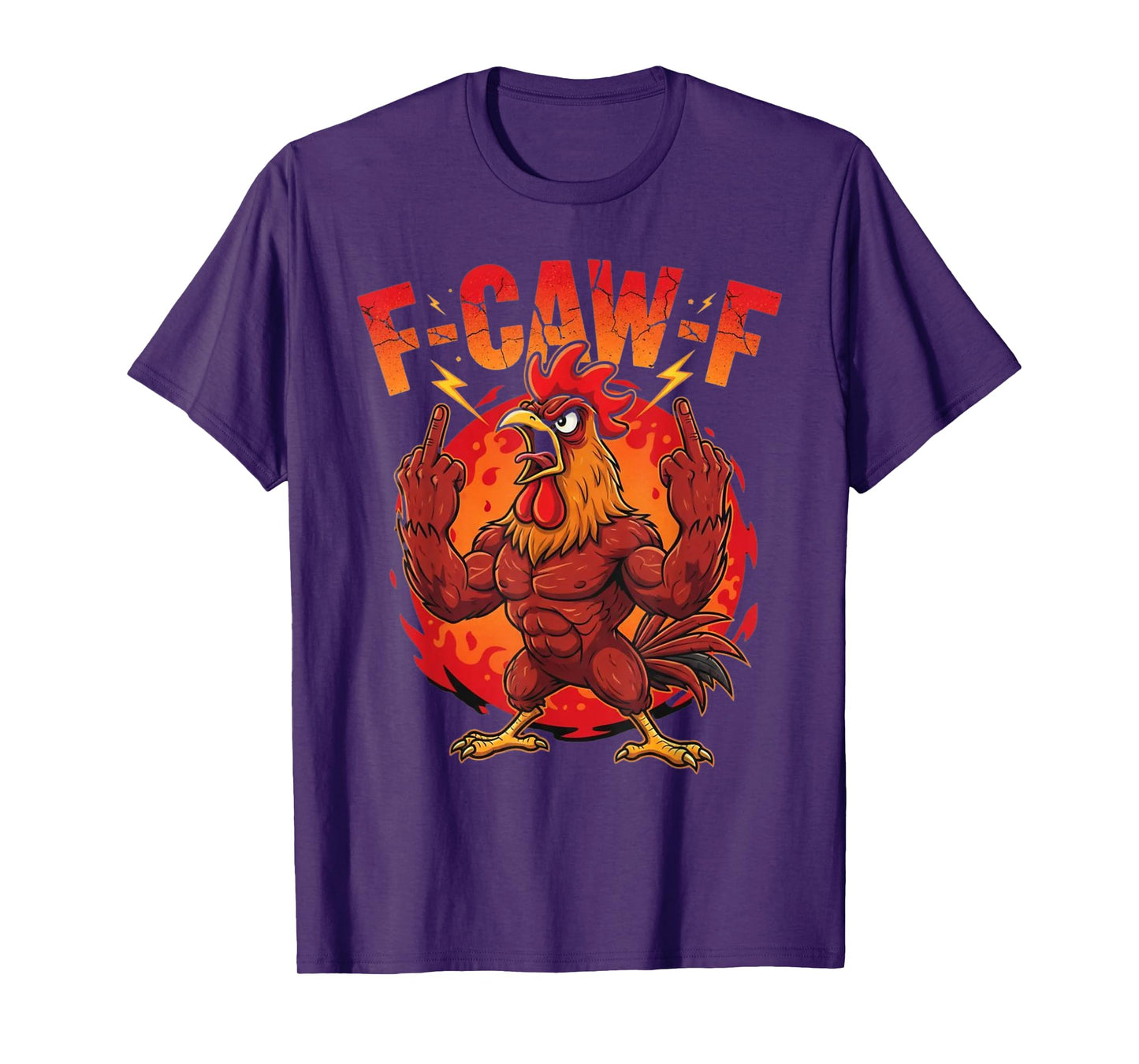 F-Caw-F Funny Chicken Rooster Meme F CAW F T-Shirt