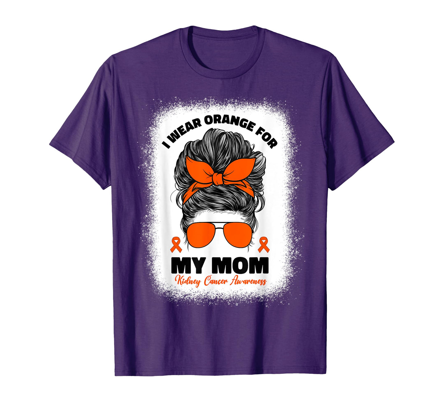 I Wear Orange For My Mom Kidney Cancer Awareness For Women T-Shirt