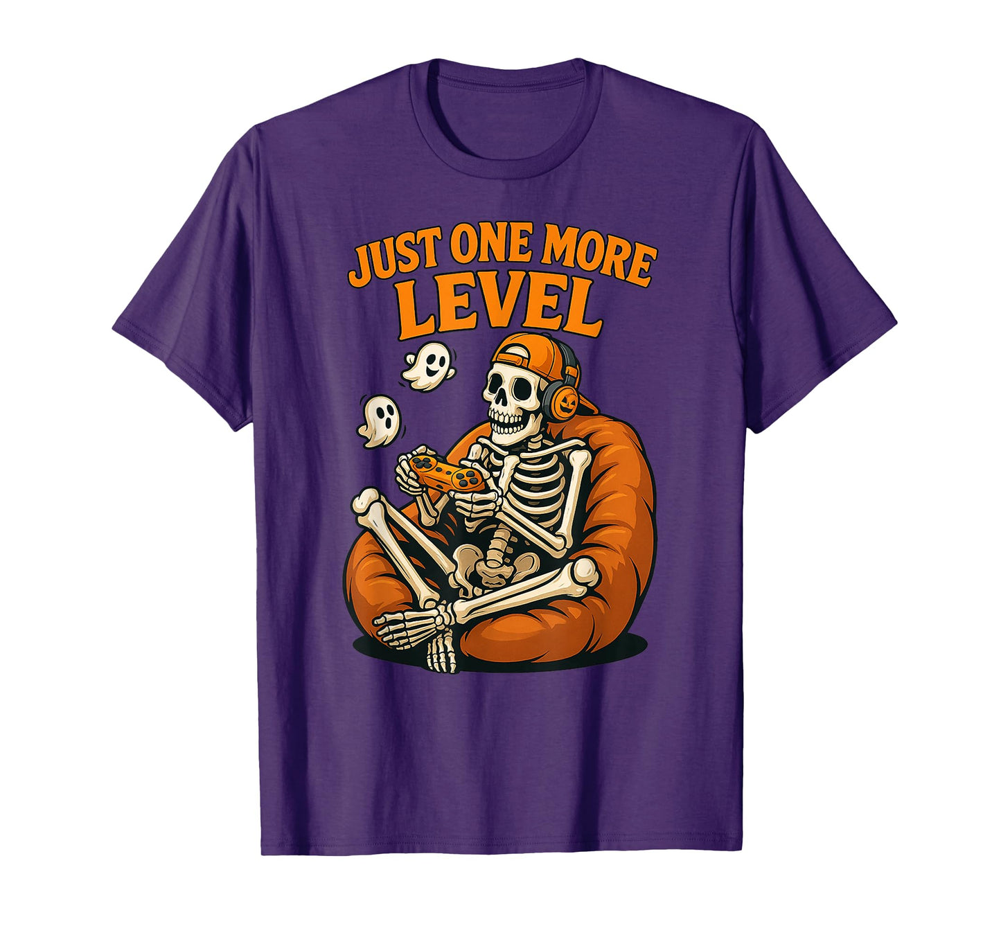 Funny Video Game Halloween Skeleton Gamer Costume Men Boys T-Shirt