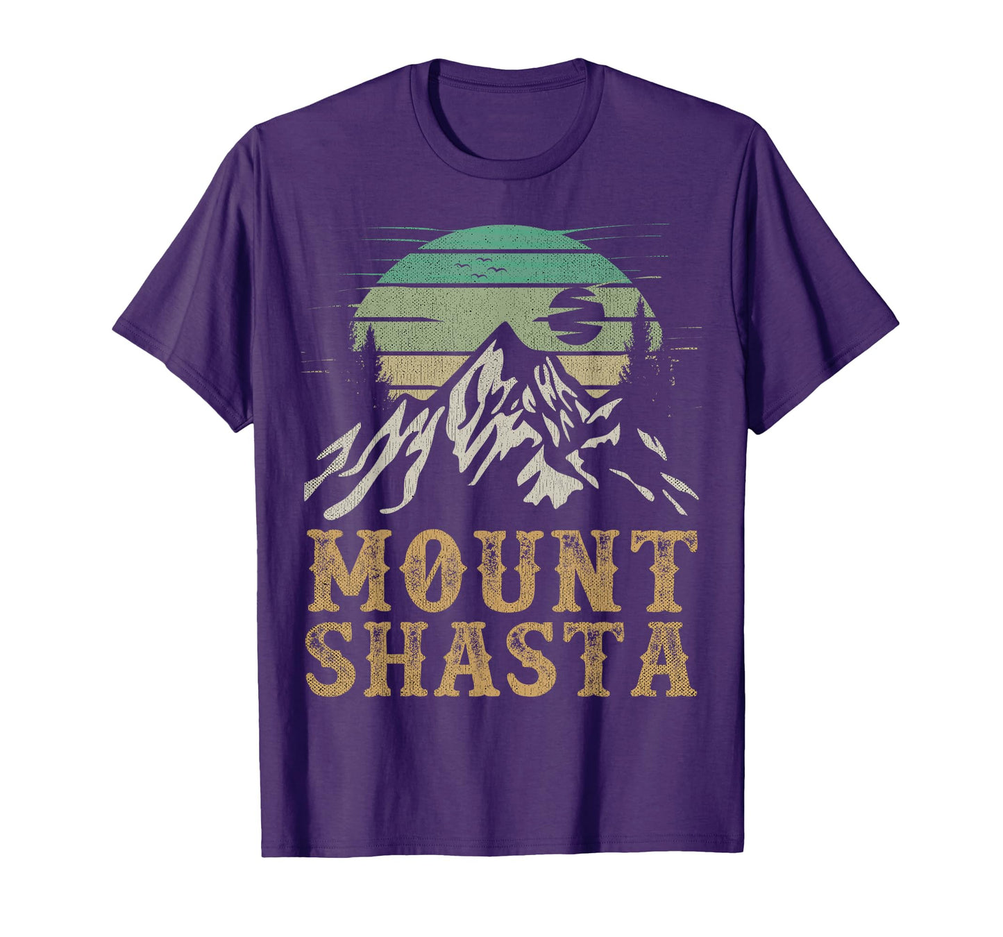 Mount Shasta California Merchandise Hiking Retro Mt Shasta T-Shirt