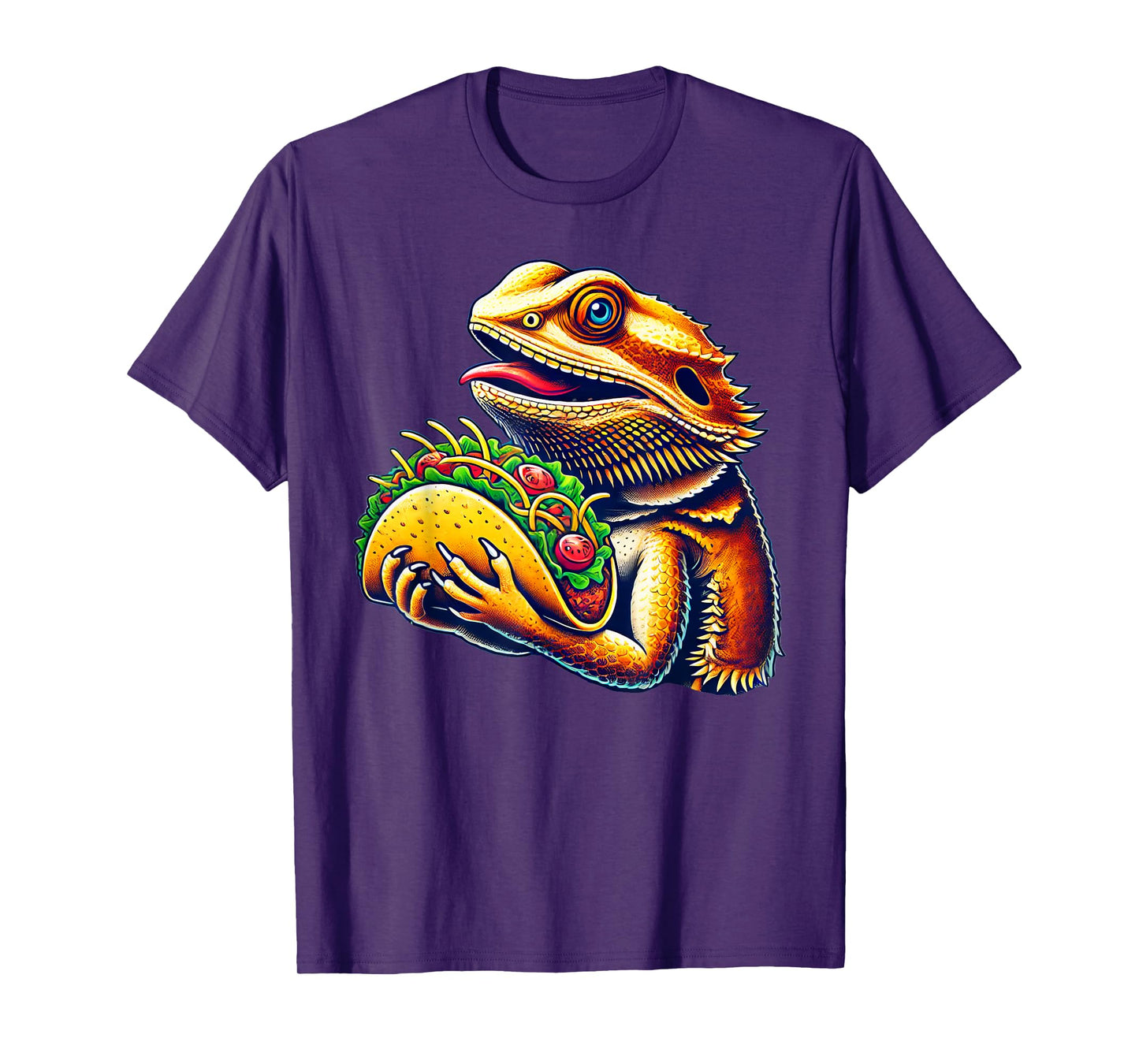 Bearded Dragon Eating Taco T-Shirt