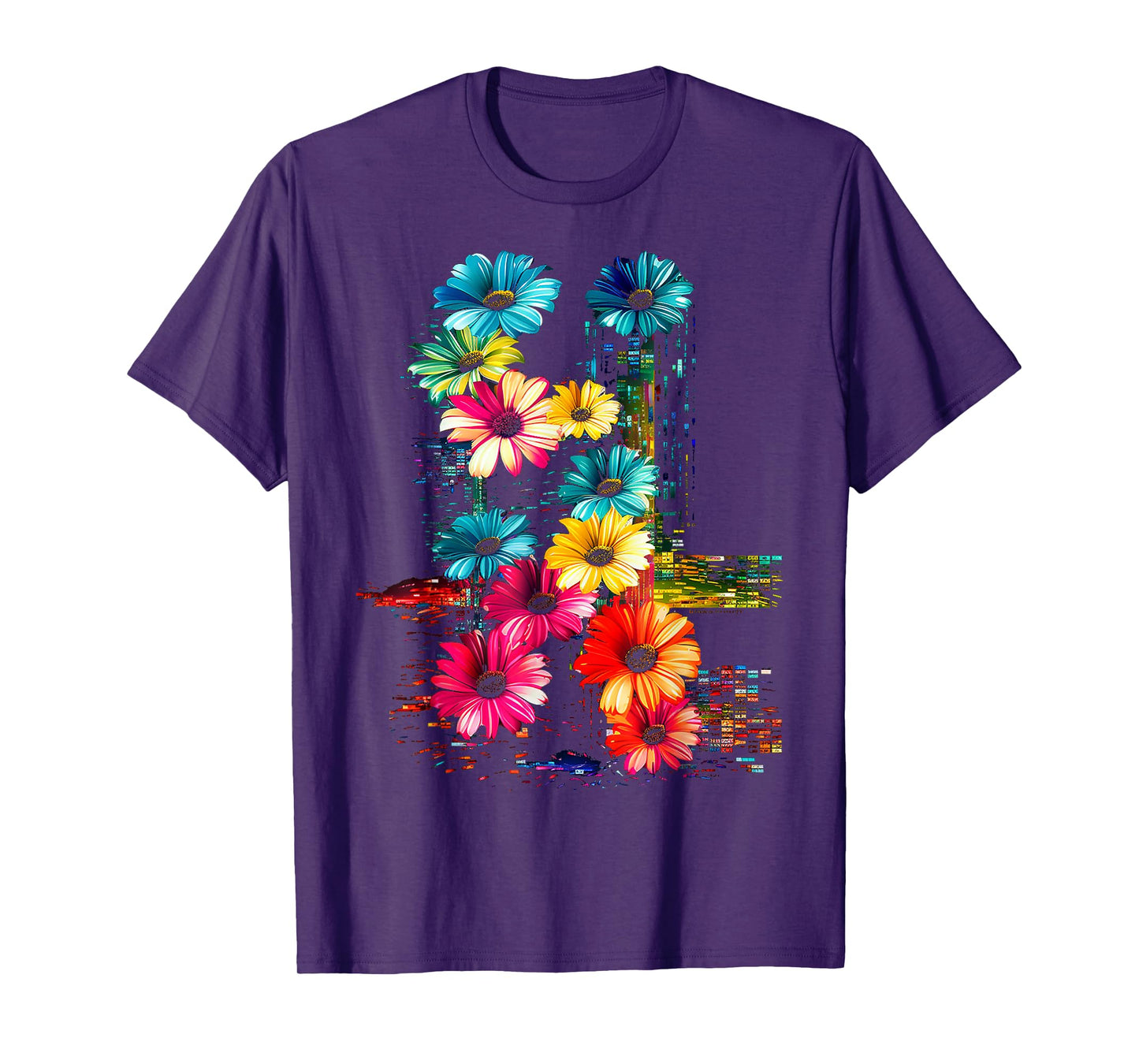 Flower Colorful Artwork Nature Art Graphic Flower T-Shirt