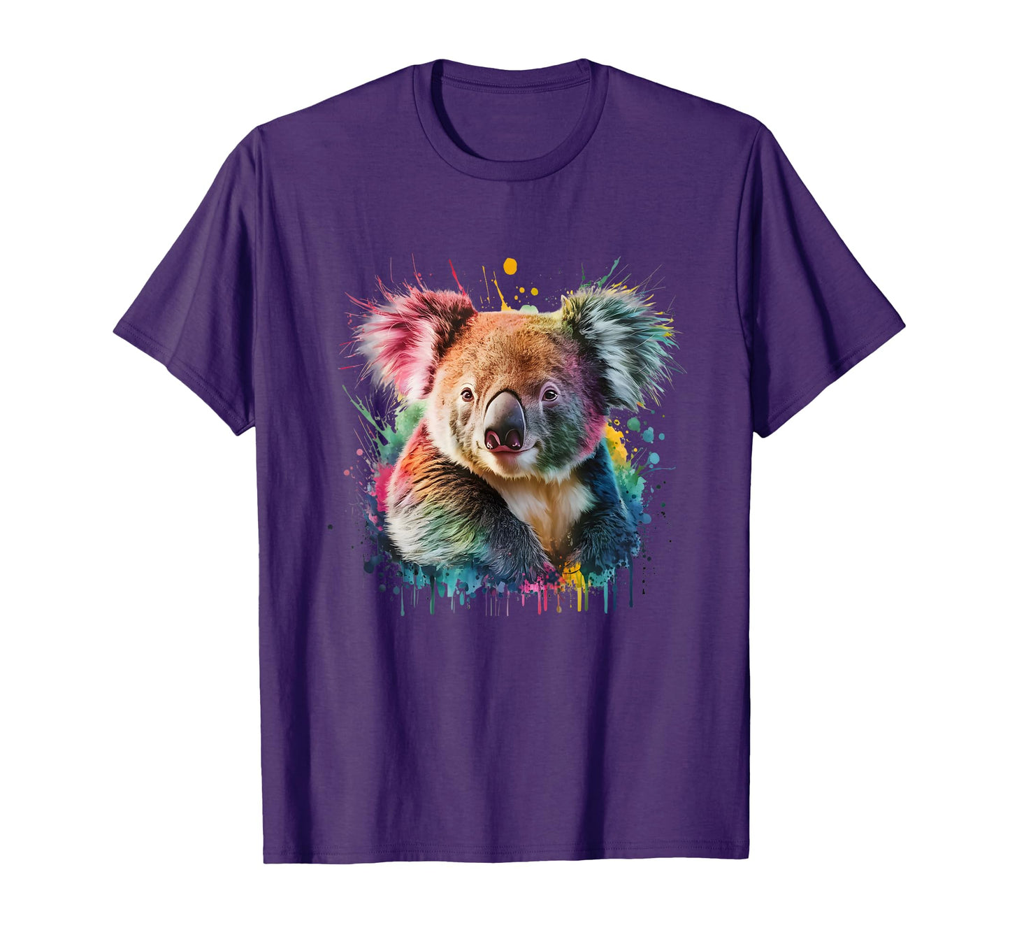 Koala Bear Men Woman Colorful Watercolor Koala Bear T-Shirt