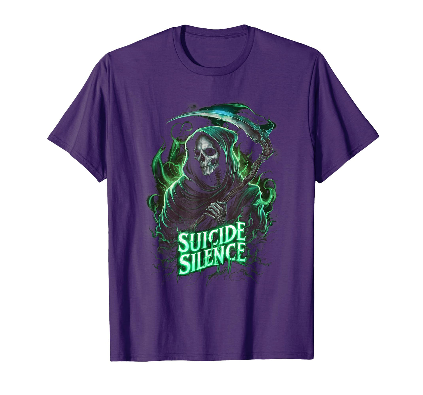 Suicide Silence Grim Reaper Occult Gothic Horror T-Shirt