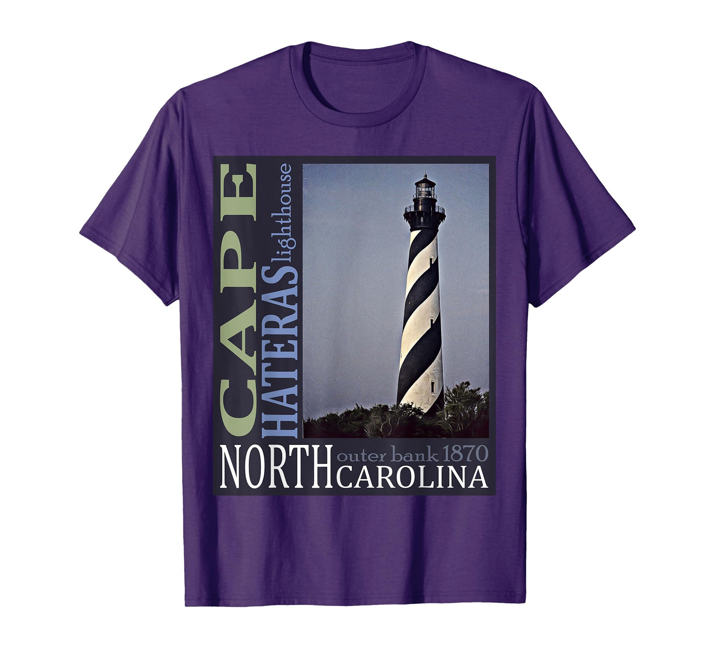 Cape Hatteras Lighthouse Outerbanks North Carolina 1870 Des T-Shirt