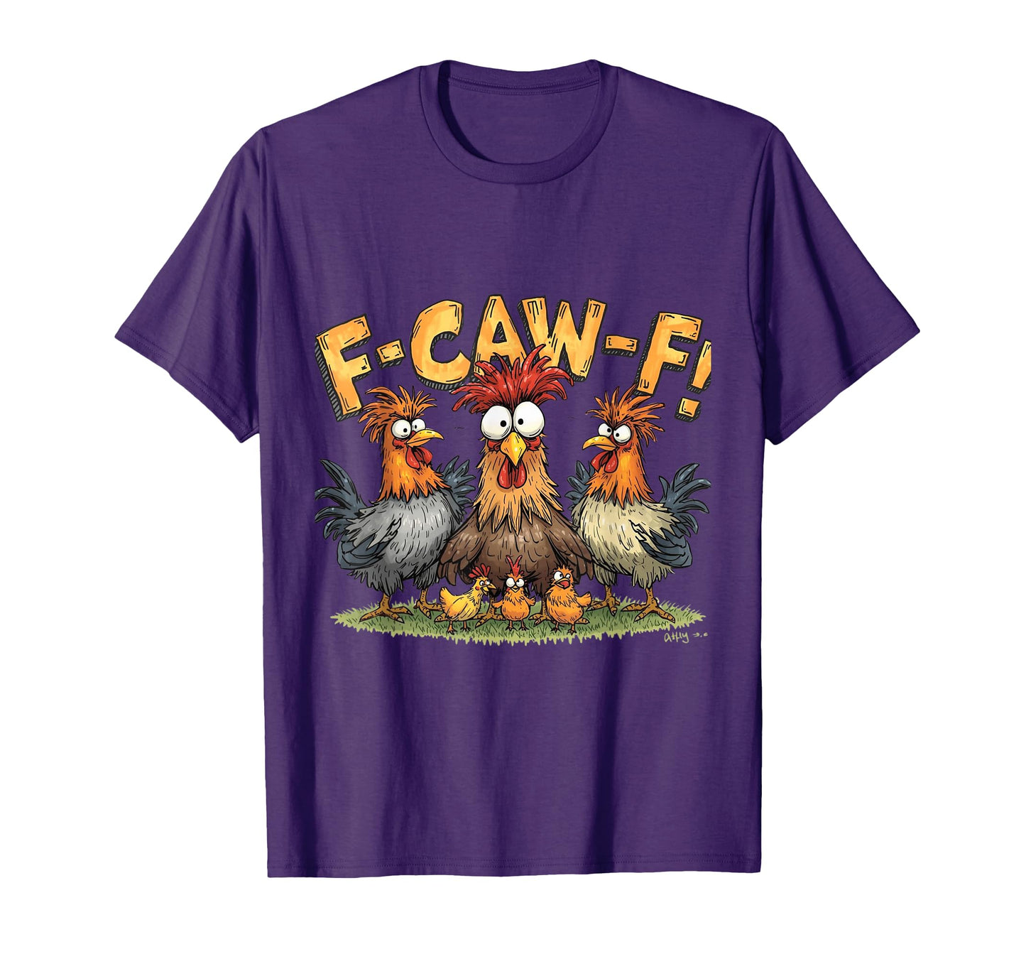 Funny Halloween F-Caw-F Chicken T-Shirt