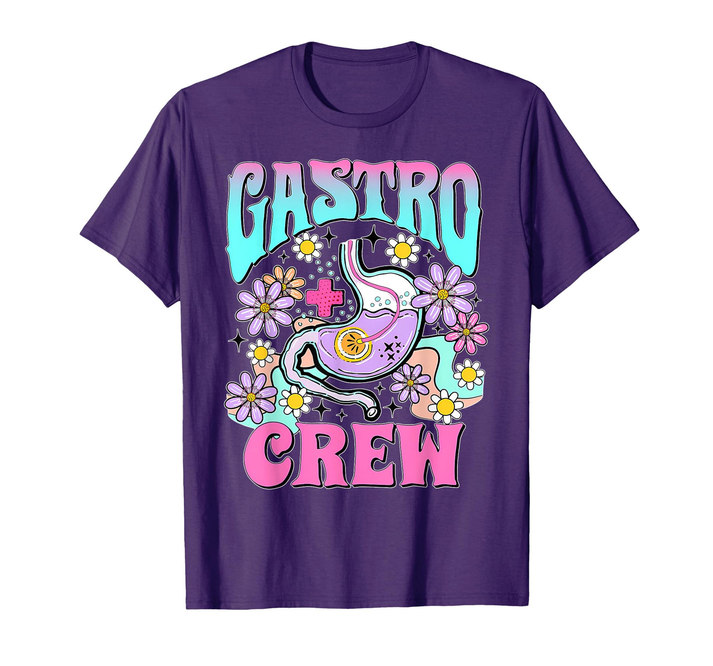 Medical Assistant Gastro Doctor Gastroenterology Retro Gastro Crew Gastroenterology Nurse Endoscopy Techs T-Shirt