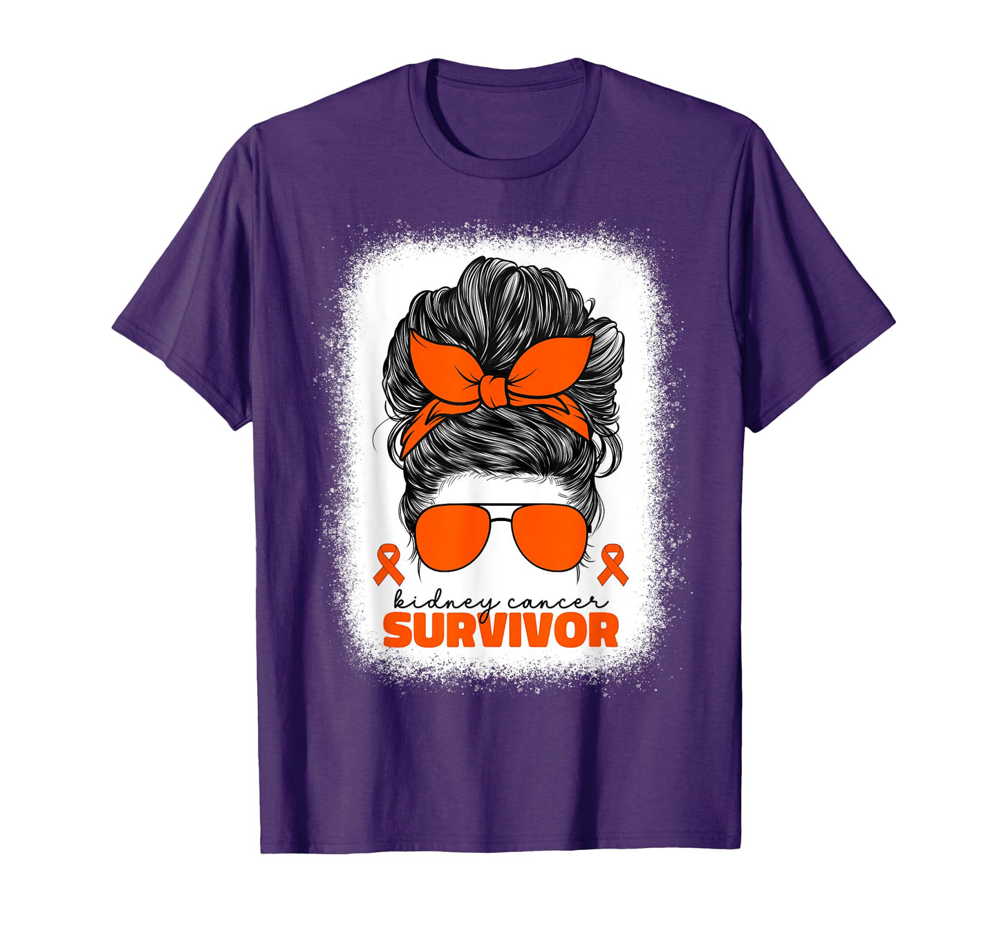 Kidney Cancer Survivor For Women Orange Ribbon Kidney Cancer T-Shirt