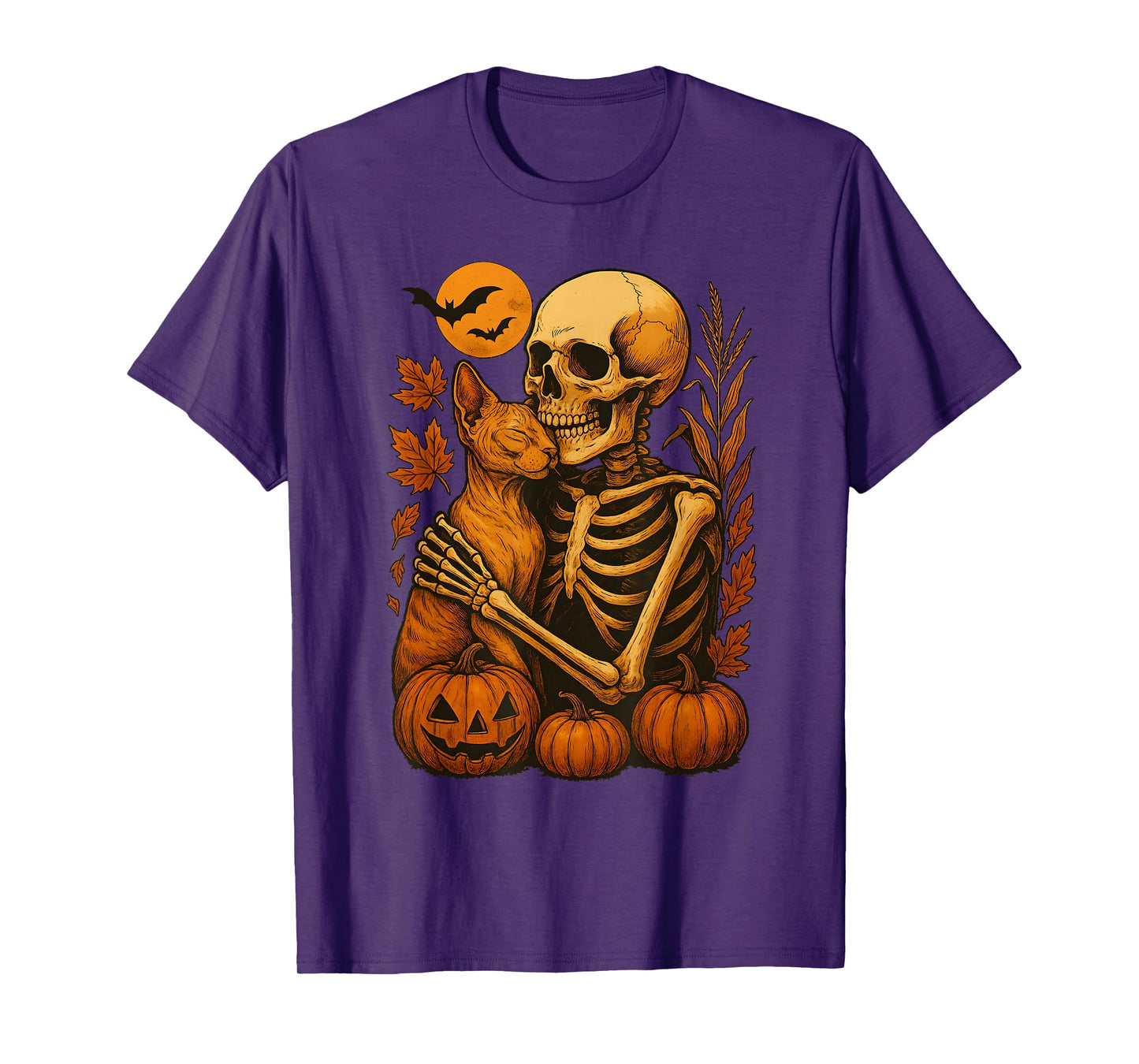 Skeleton Hugging Cornish Rex T-Shirt