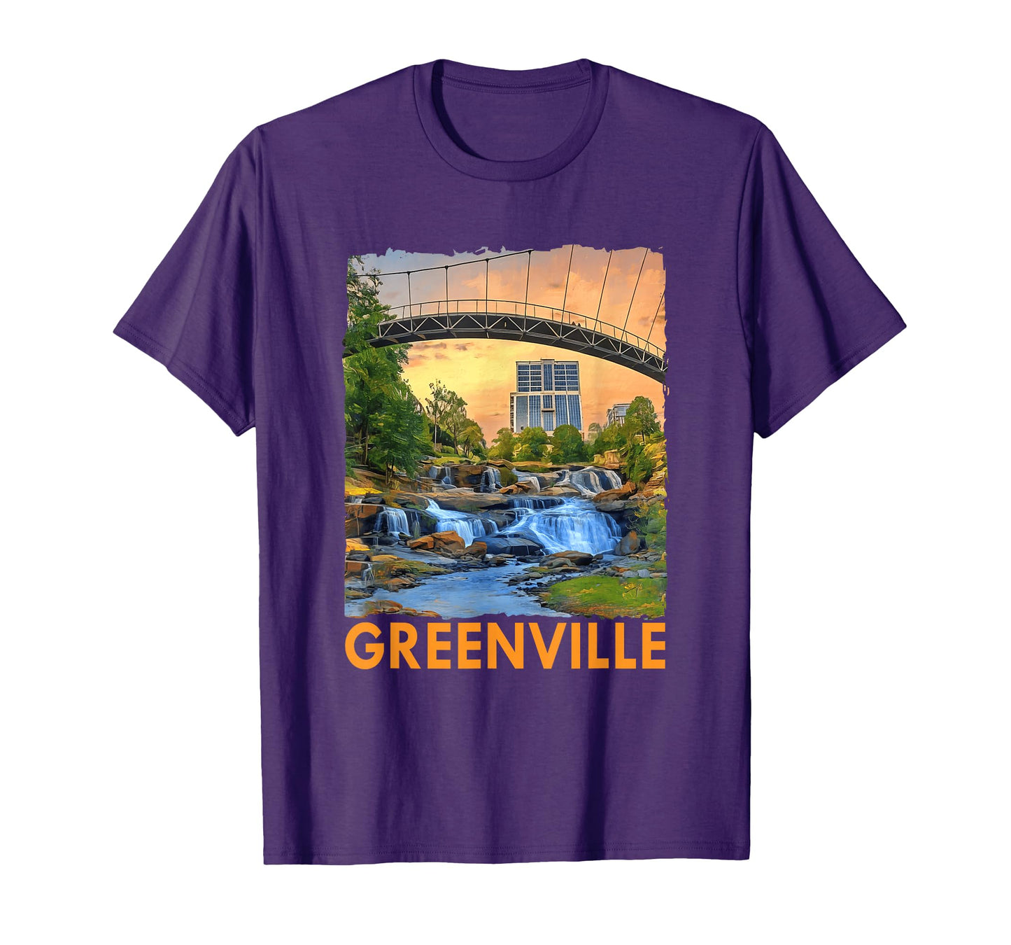 Greenville South Carolina Waterfall Family Summer Trip T-Shirt