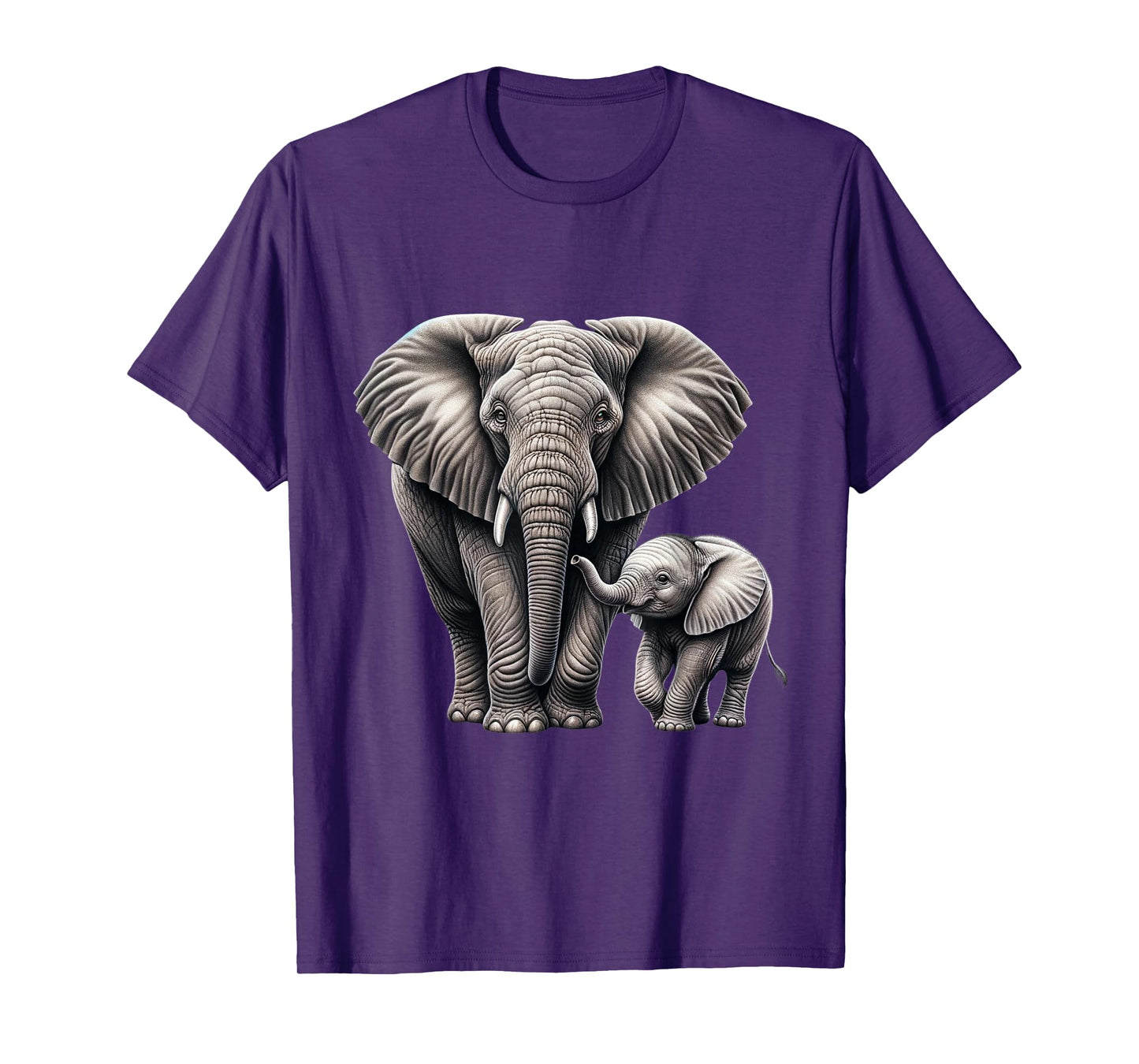 Mother and Calf Elephant | Elefant Lover T-Shirt