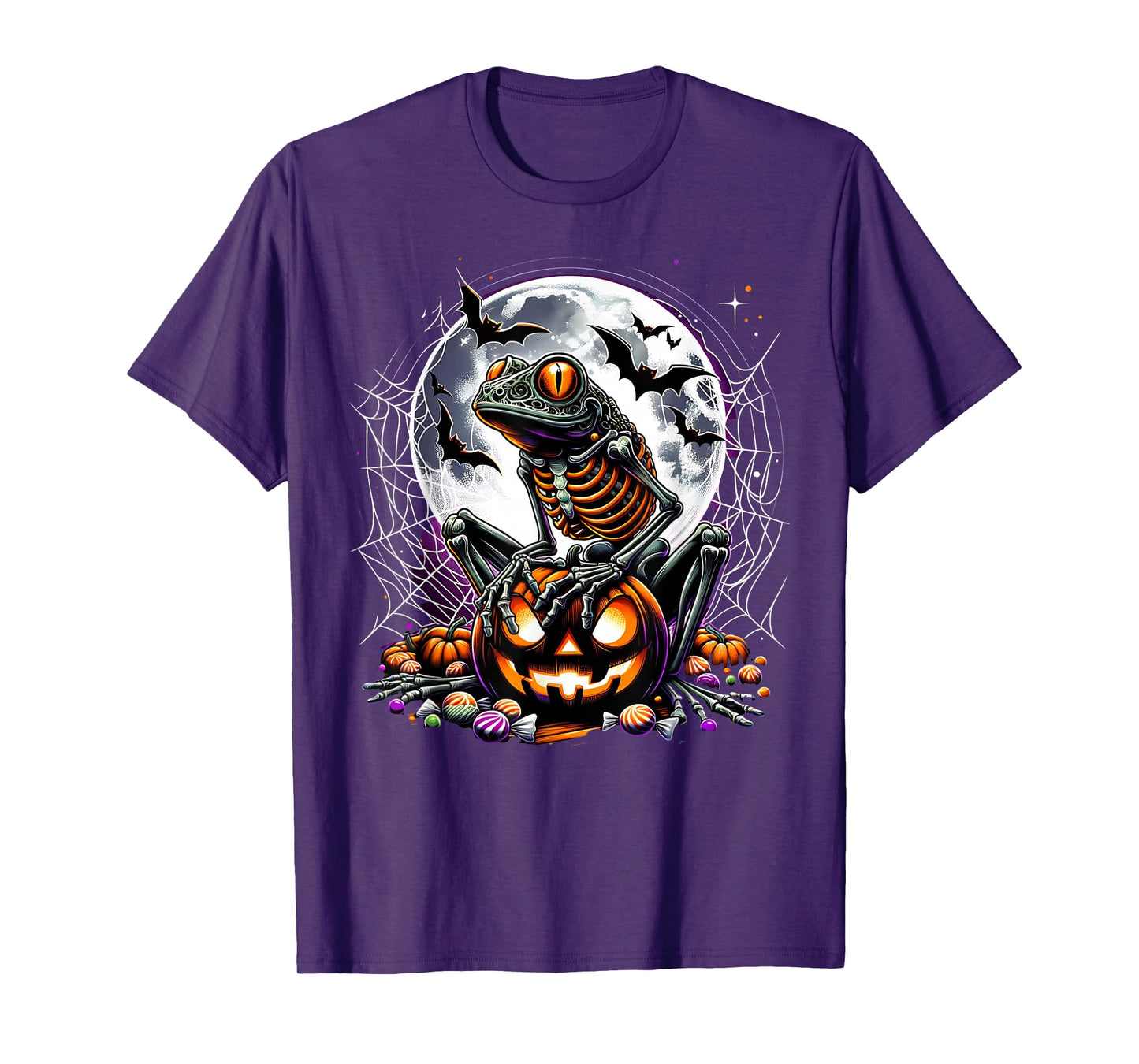 Frog Skeleton Halloween T-Shirt