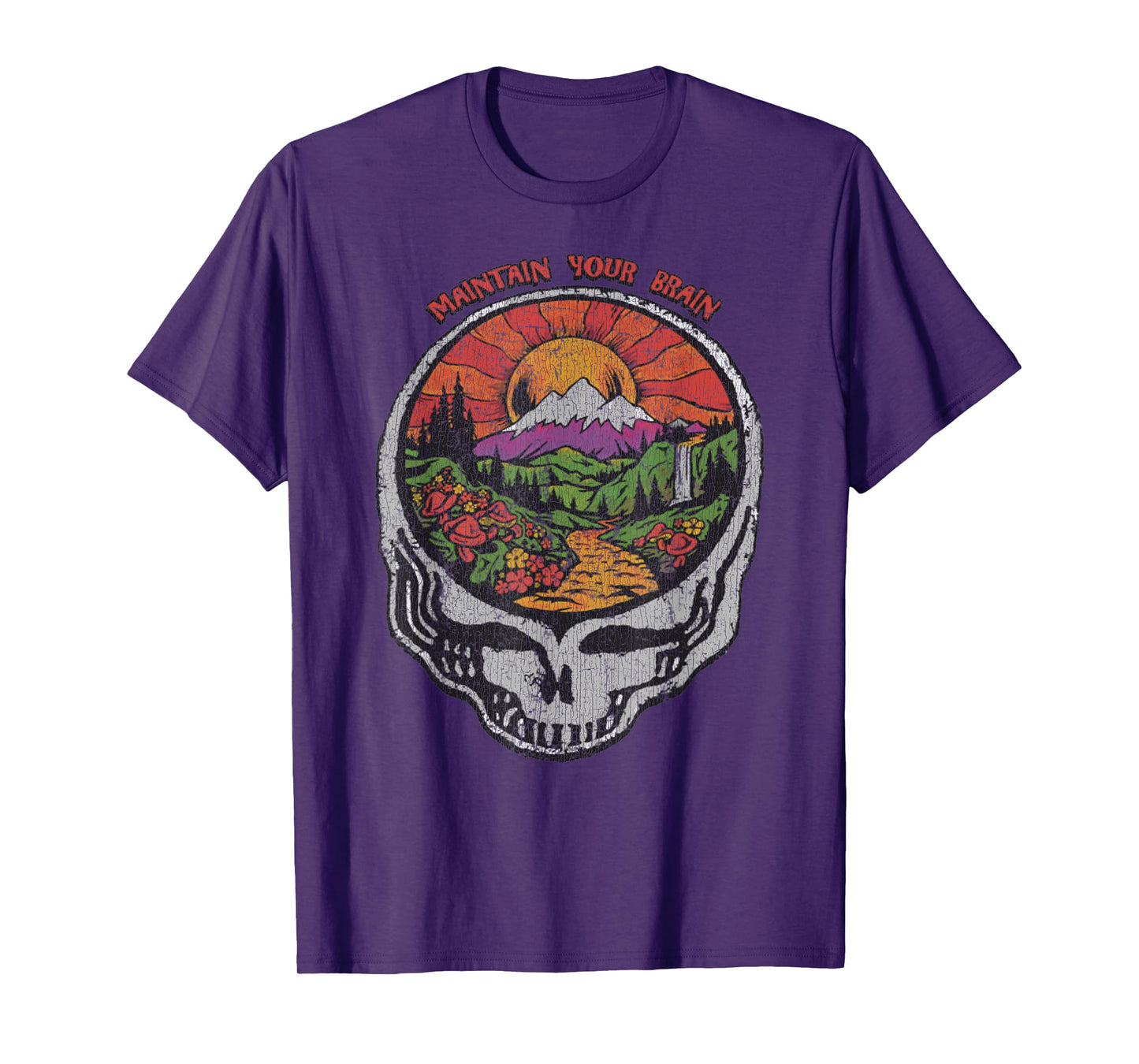 Vintage Feed Your Head 1986 Skull Earth Summer Of Love Men Women T-Shirt